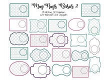 Stickserie ITH - Mug Rugs Basics 2